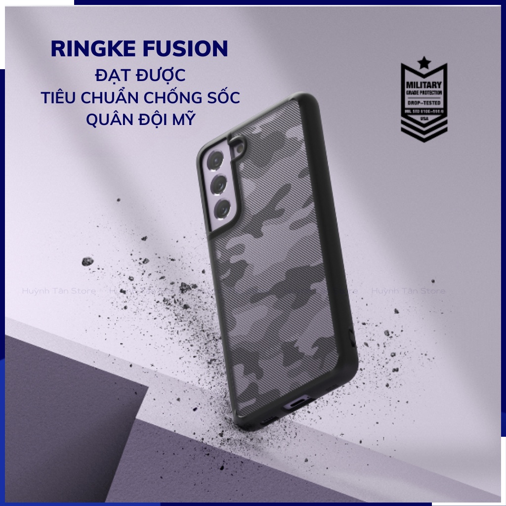 Ốp lưng Samsung S21 Fe 5G chống sốc Ringke Fusion X chính hãng