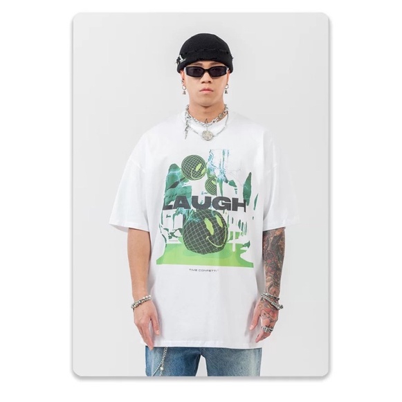 Áo Thun Oversize LAUGH Unisex