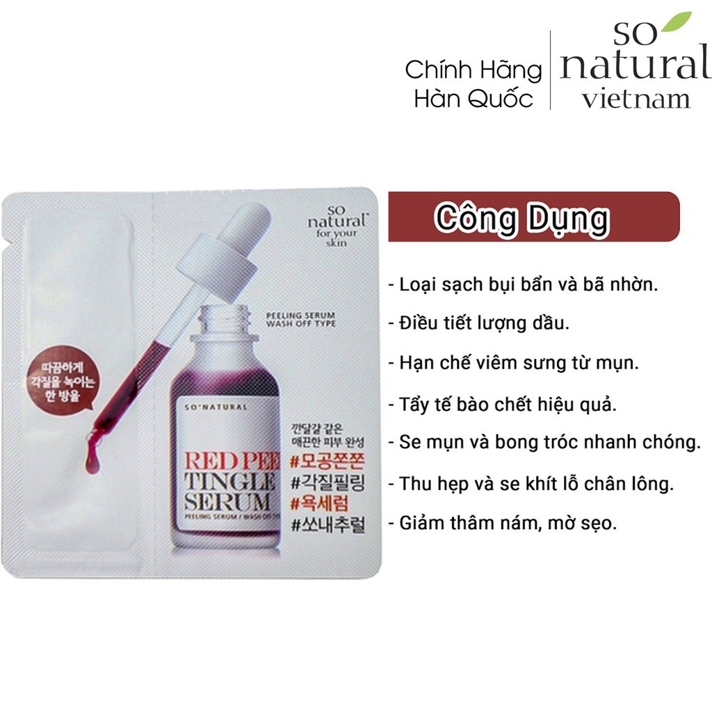 [Sample] Red Peel Tingle Serum  (2,5ml/gói) l Nhập Khẩu Chính Hãng Hàn Quốc | BigBuy360 - bigbuy360.vn