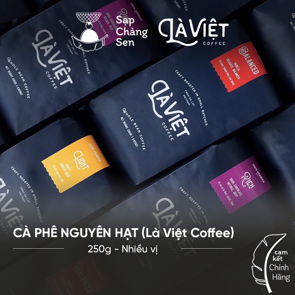 [ Có hỗ trợ xay ] Cà phê nguyên hạt (Là Việt Coffee) - 250g