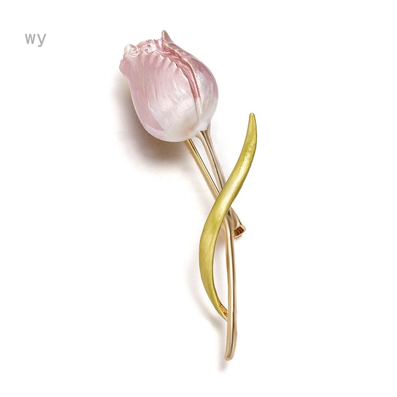 Ghim CàI ÁO HìNh Hoa Tulip ĐíNh NgọC MắT MèO Giả ThờI Trang Cho Nữ