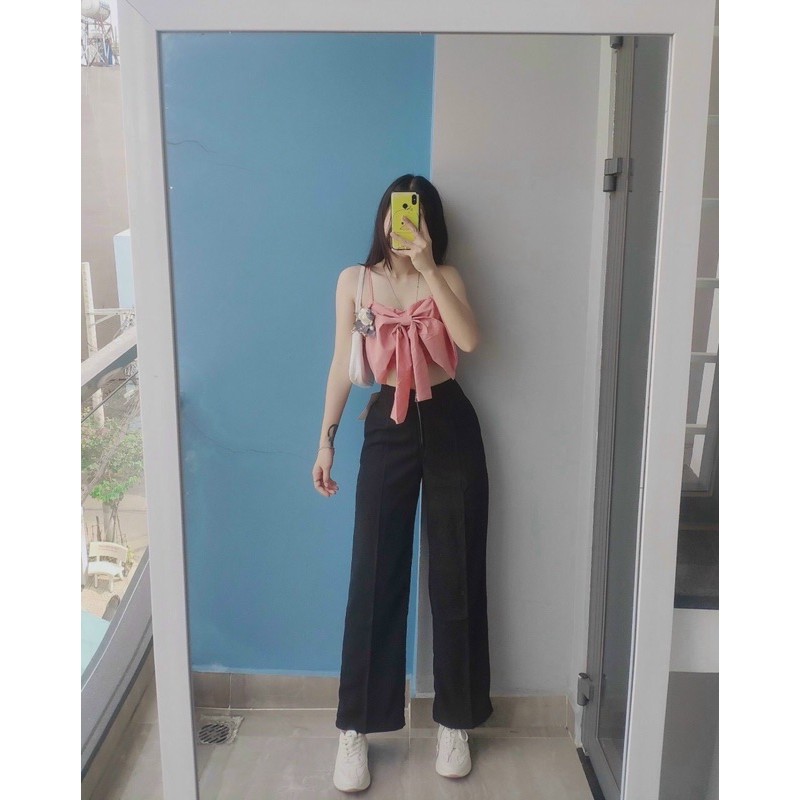 Siêu phẩm quần suông kéo khoá XỊN SÒ kèm ảnh thật 100%