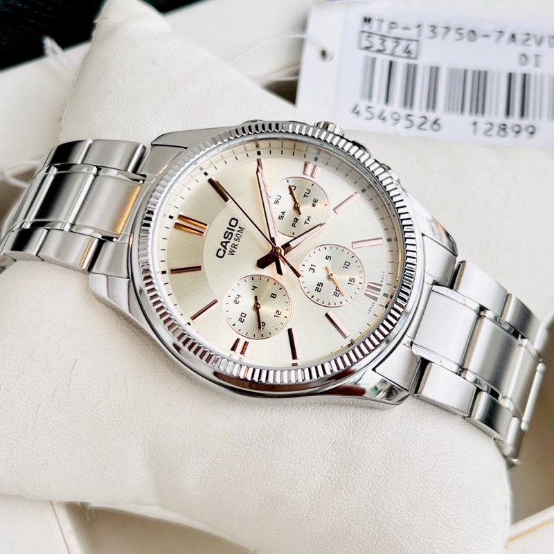 Đồng hồ kim nam dây thép Casio MTP 1375D 7A2