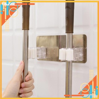 Móc dán tường chịu lực kẹp giữ cây lau nhà, chổi đa năng (loại keo tốt)