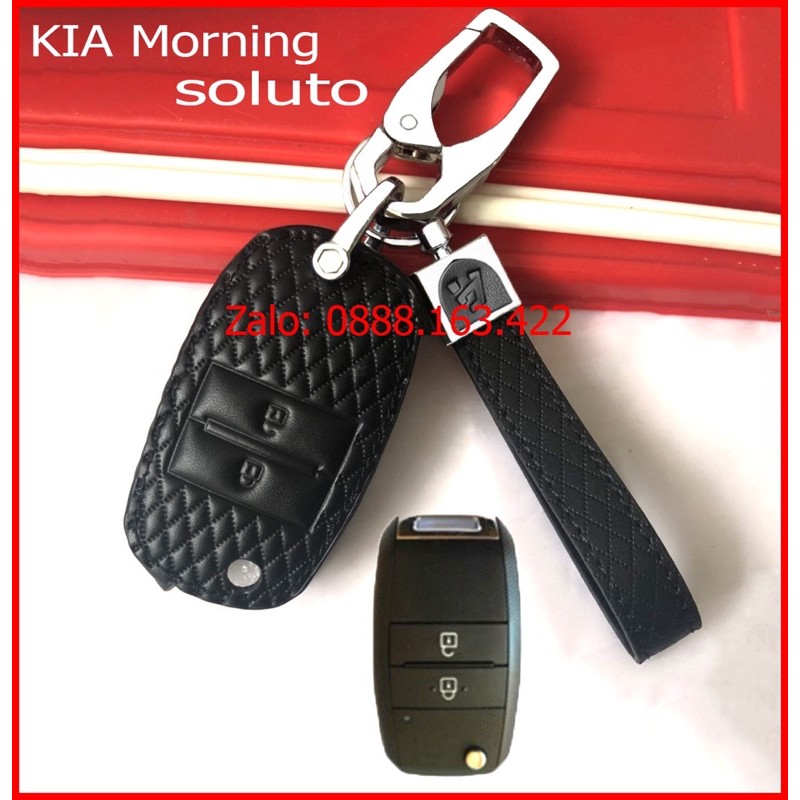 Bọc da chìa khoá kia morning, kia soluto chìa gập _ M6