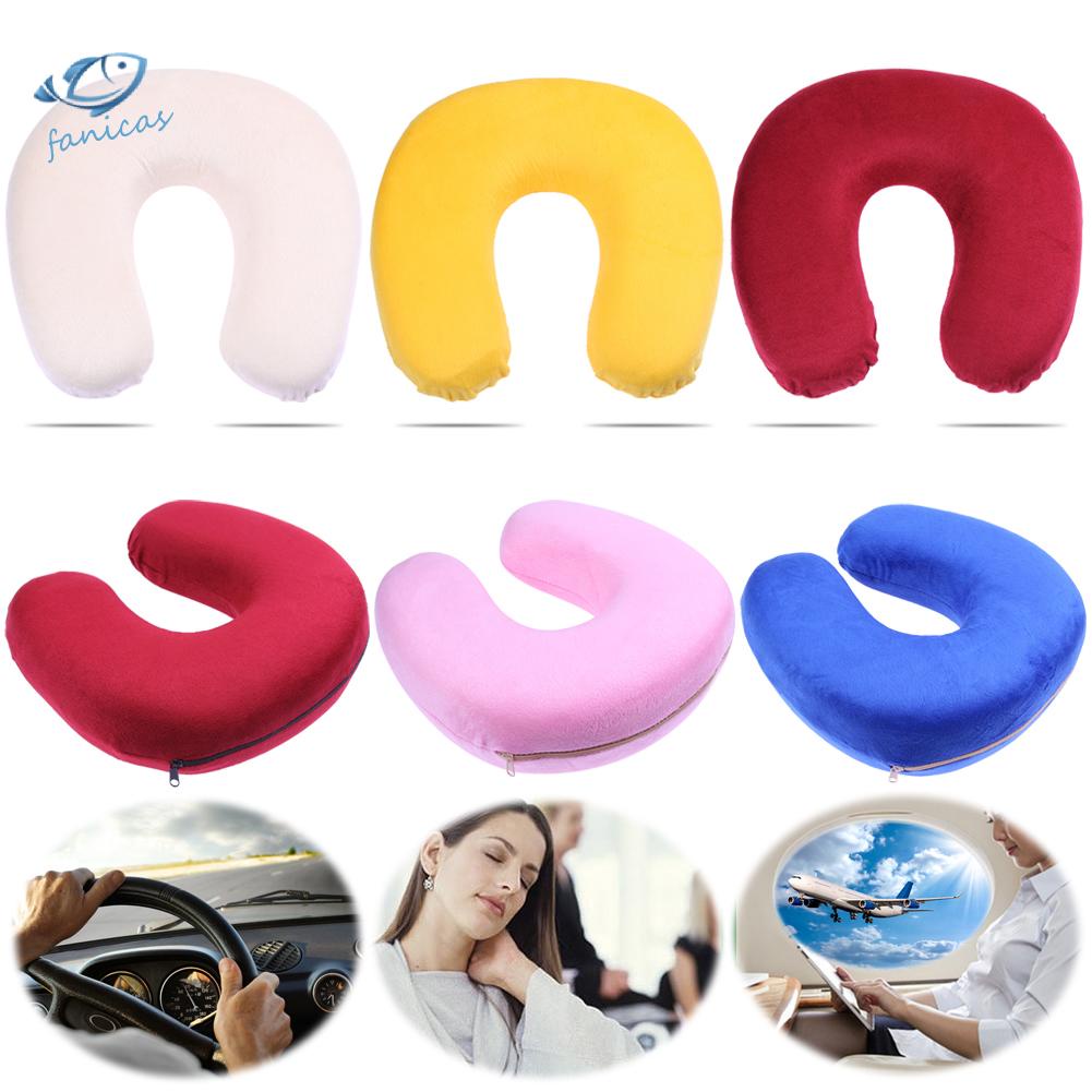 Gối Kê Cổ Hình Chữ U Bằng Xốp Hoạt Tính