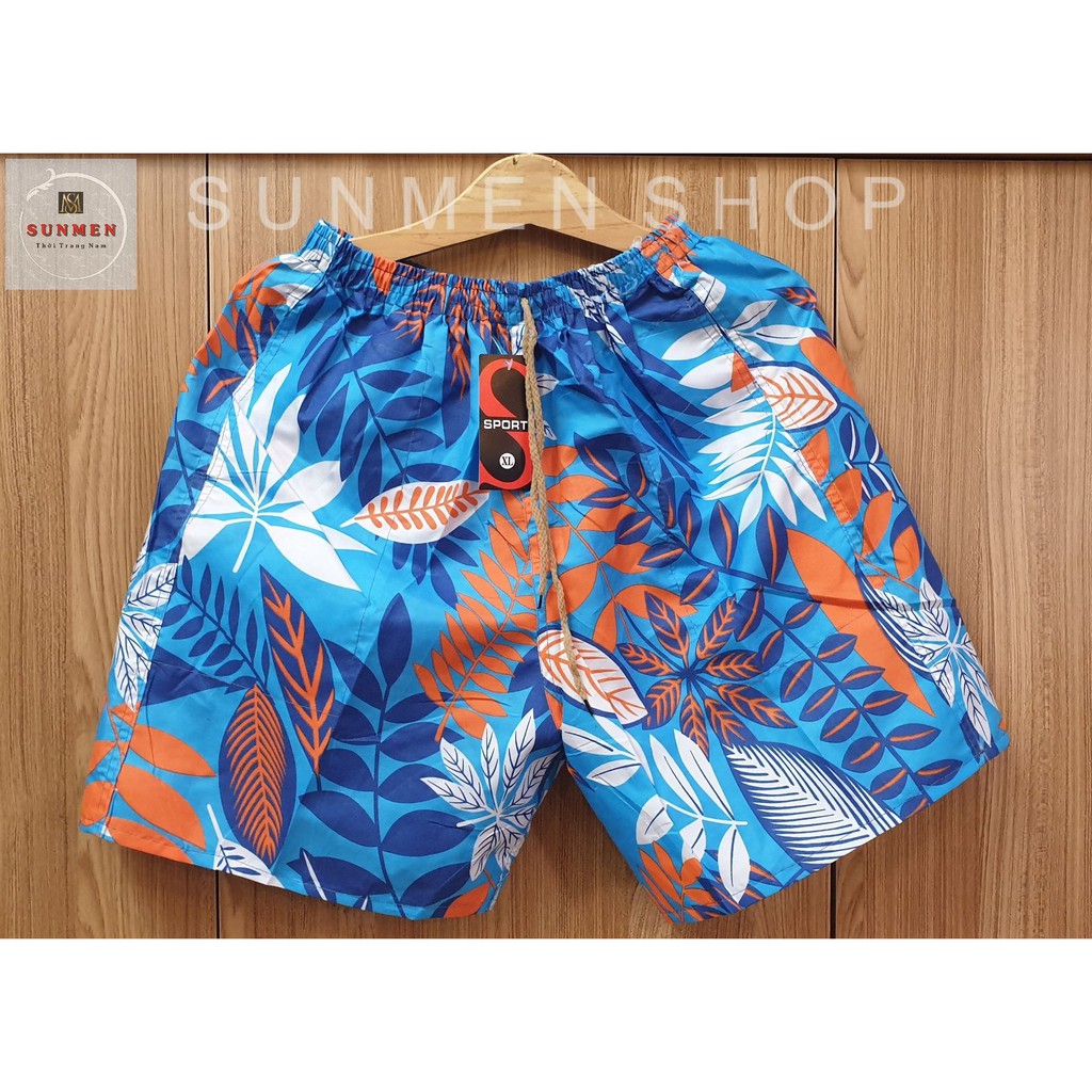 [HCM] Quần Short Nam Đi Biển 7 Màu In Họa Tiết Thời Trang SUNMEN Size Từ 55 - 80kg