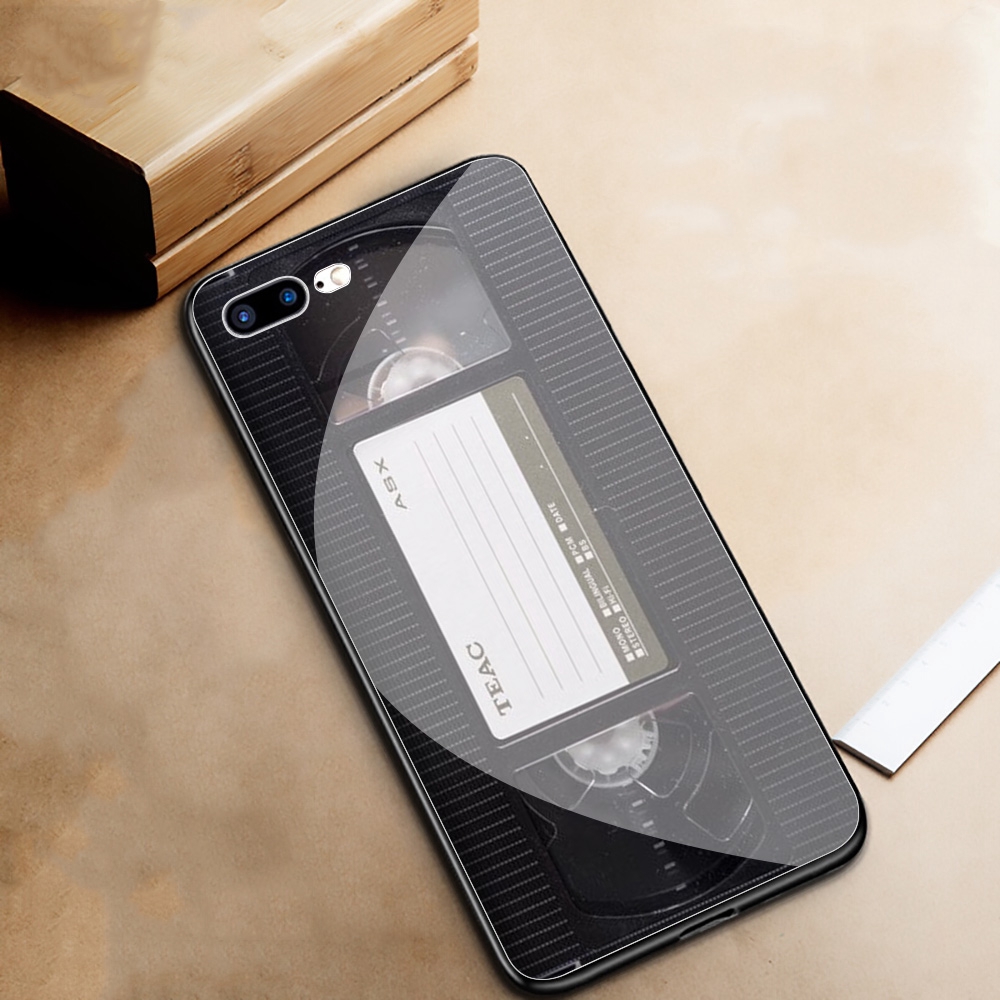 Ốp lưng điện thoại bằng TPU cường lực hình băng cát sét cũ dành cho iPhone 11 Pro XS Max XR X 8 7 6 6S Plus