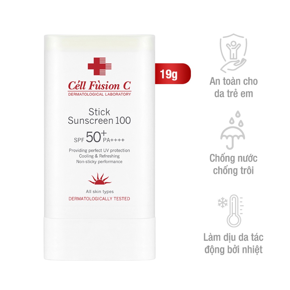 Sáp Chống Nắng Cell Fusion C Dạng Thỏi Cho Mọi Loại Da Stick Sunscreen 100 SPF 50+/PA++++ 19g