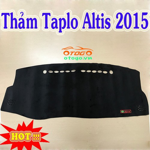 Thảm Taplo ALTIS 2015-2017 Nhung, không mùi