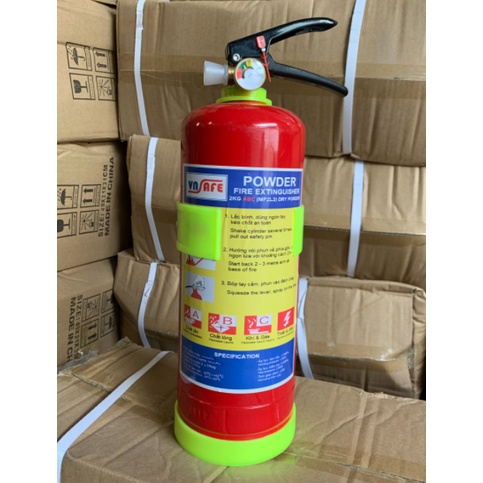 Bình chữa cháy otô và xe tải / bình cứu hỏa bột ABC 2kg MFZL2 ( hình thật 100%)