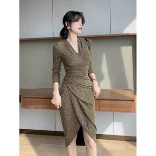 VÁY NHŨ NÂU XOẮN EO
