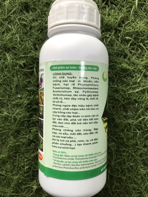 Chế phẩm Tricoderma BACILLUS 500ML - CHẾ PHẨM VI SINH CAO CẤP