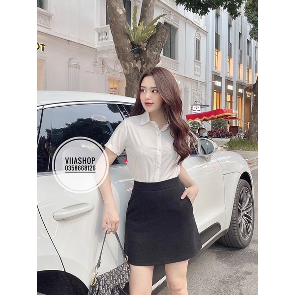 (SIZE 40-70kg) Sơ Mi Nữ Ngắn Tay Công Sở Chất Đẹp Không nhăn