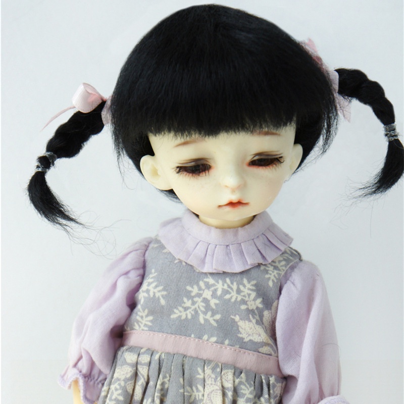 【Tóc giả búp bê】3-9inch  BJD Gốm sứ OB11 Doll Wig Horse Hair Mao "Knock Dễ thương" Đuôi Spa (JD540) Mới