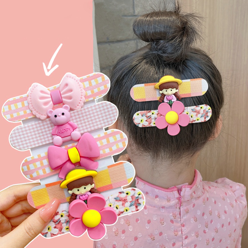 Miếng Dán Tóc Mái Dễ Thương Cho Bé Gái
