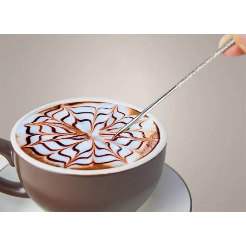 [GIÁ SỈ] Bút vẽ latte art chất liệu inox tô điểm nghệ thuật cho ly cà phê