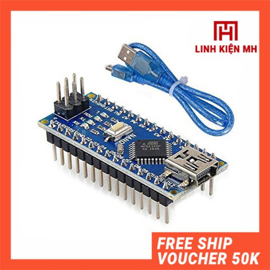 Kít Arduino Nano CH340 Tặng Kèm Cable  - linhkienmh