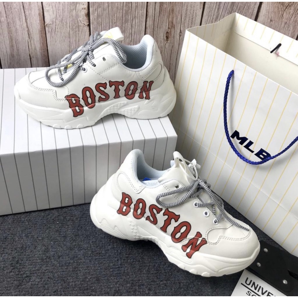 Giày MLB boston ny độn đế tăng chiều cao thể thao sneaker Hot Trend [Full box, Full bill] | BigBuy360 - bigbuy360.vn
