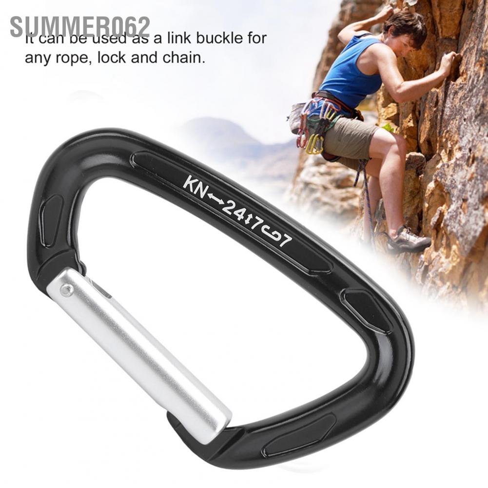Summer062 Carabiner Clip High Strength Good Flexibility Light Weight 24KN Tension Rock Climbing Tools for Cave Diving