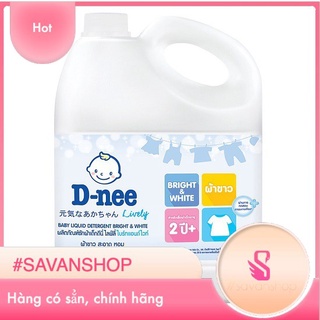 Nước giặt quần áo em bé D-nee Lively trắng và sáng Thái Lan