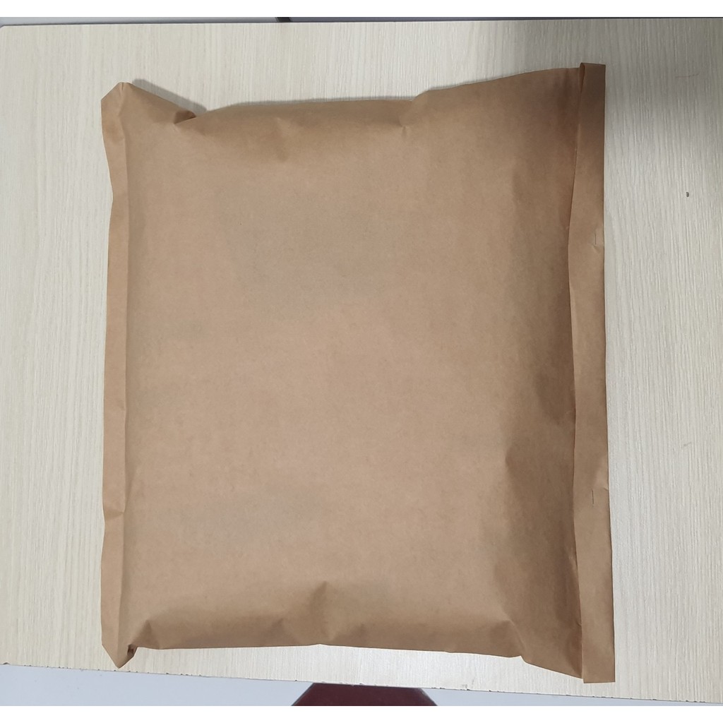 100 túi Kraft 75gsm dạng dẹp size 33x34 (dùng ship quần áo)