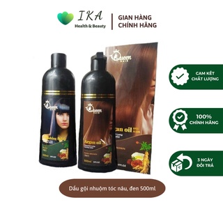 Dầu gội nhuộm tóc phủ bạc queen hair 500ml