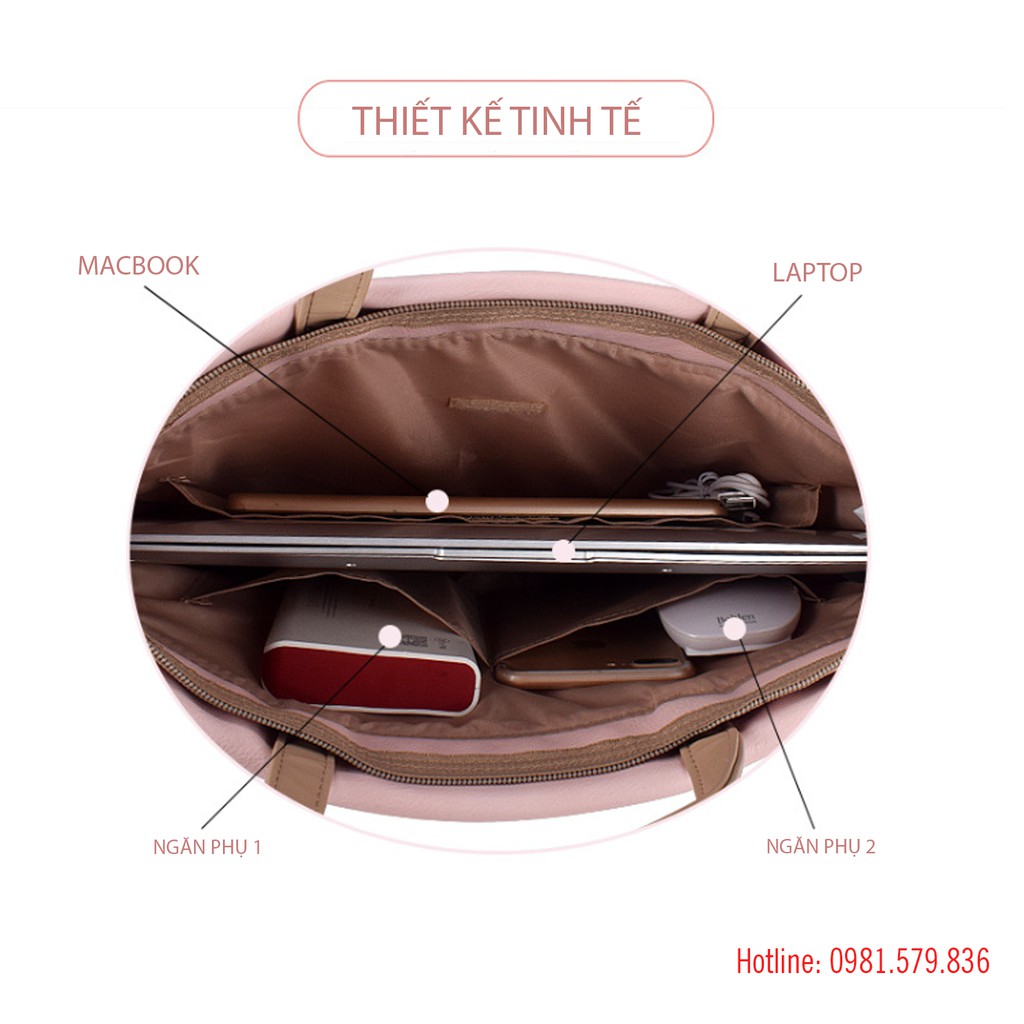 [DA BÓNG] Túi xách văn phòng nữ mẫu mới 2020, chống sốc, chống nước MACBOOK | BigBuy360 - bigbuy360.vn