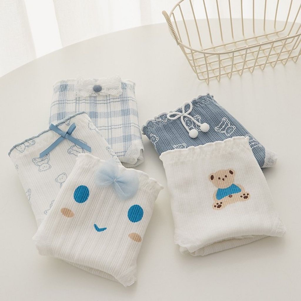 Quần lót nữ cotton kháng khuẩn khử mùi cao cấp tôn dáng gợi cảm,Quần chíp nữ đính nơ ren viền sexy quyến rũ DOPICO L8035
