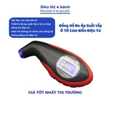 Đồng Hồ Đo Áp Suất Lốp Ô TÔ Cảm Biến Điện Tử