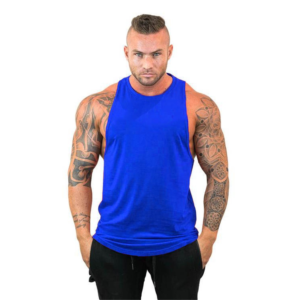 Áo thun 3 lỗ thể thao màu trơn thời trang Hàn Quốc dành cho nam