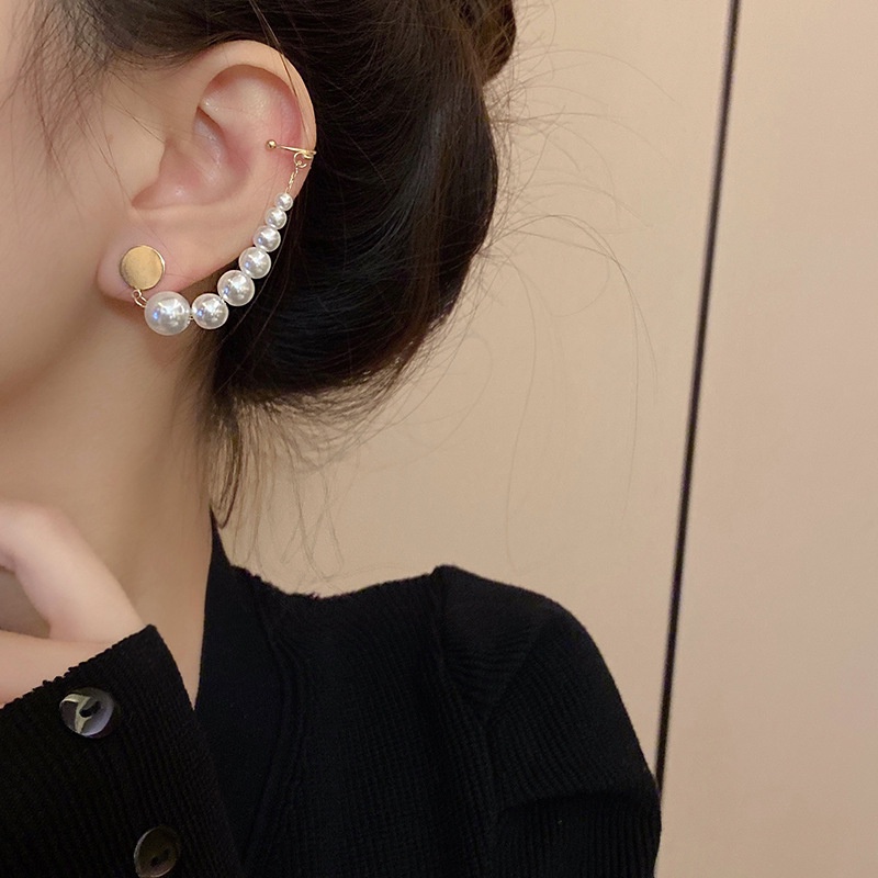 Khuyên Tai Dạng Kẹp Không Cần Xỏ Lỗ Tai Phối Tua Rua Đính Hạt Ngọc Trai Xu Hướng Thời Trang Mới Năm 2022 Chất Lượng