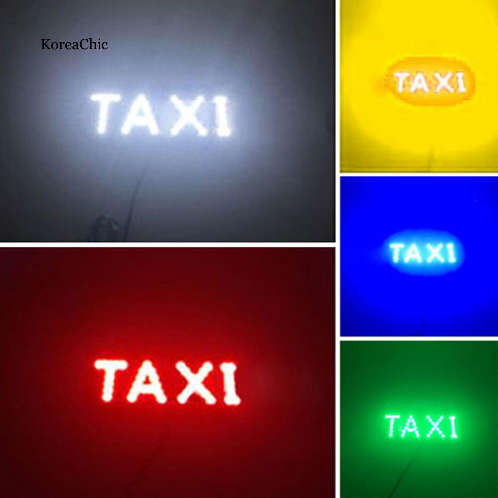 Bảng đèn LED chữ TAXI có cốc giác hút dán cửa kính trang trí đa dụng