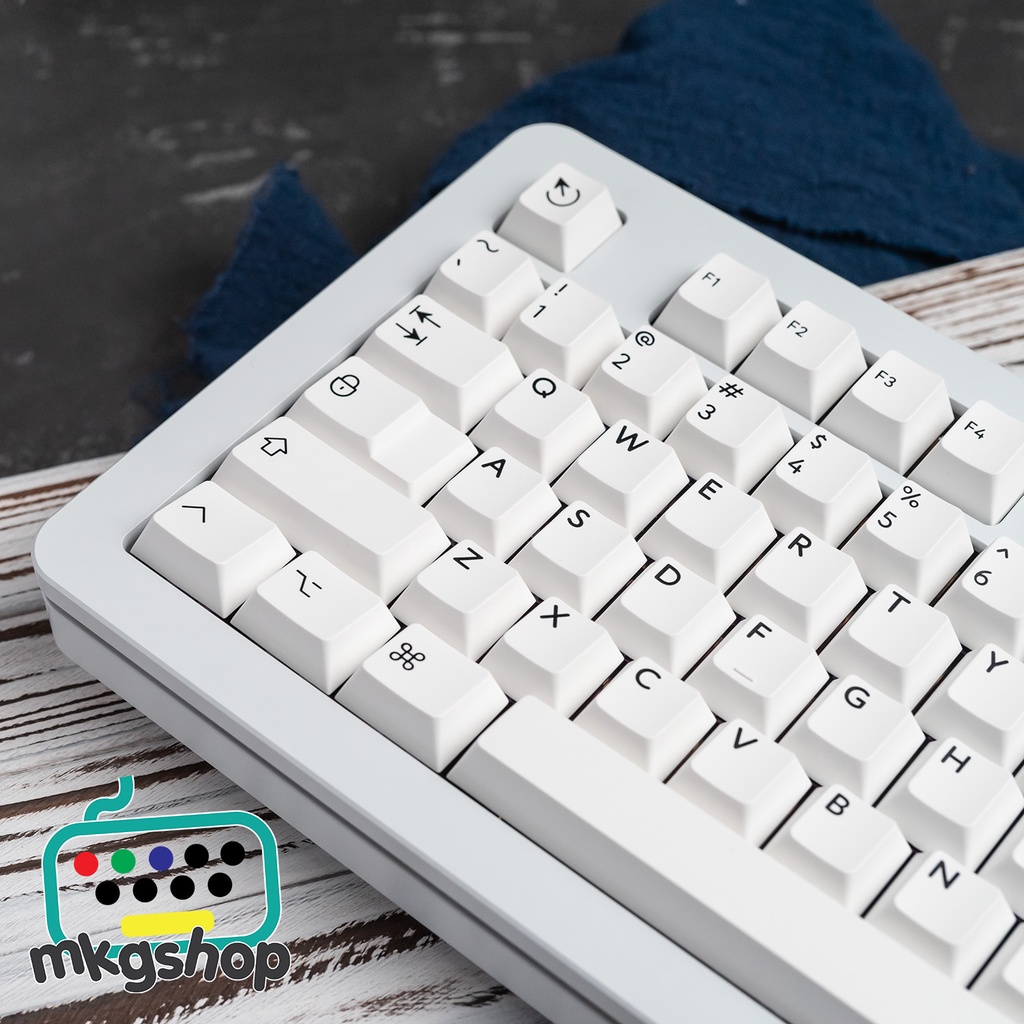 Keycap KBDfans BOW MacOS nhựa PBT in doubleshot, 163 nút bàn phím cơ, cherry profile