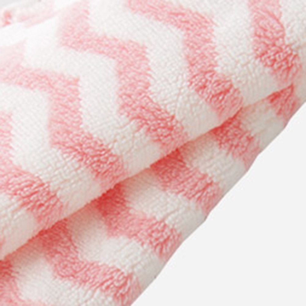 Khăn vải nhung san hô lau đĩa và bàn bếp họa tiết kẻ sọc