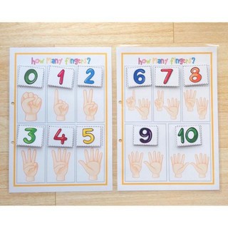 Bé tập đếm số từ 1-10