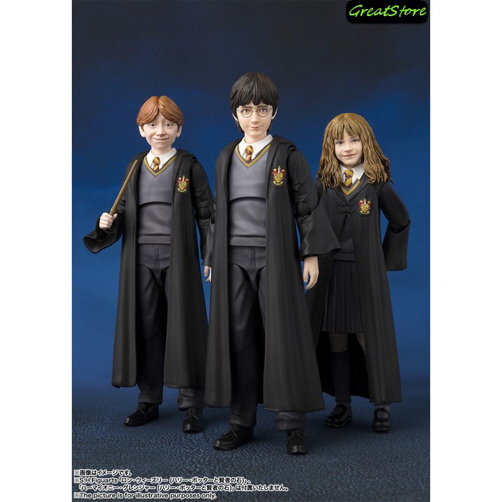 ( CHẤT, HÀNG CÓ SẴN ) MÔ HÌNH NHÂN VẬT HARRY POTTER, HERMIONE GRANGER, RON WEASLEY FIGMA CỬ ĐỘNG ĐƯỢC