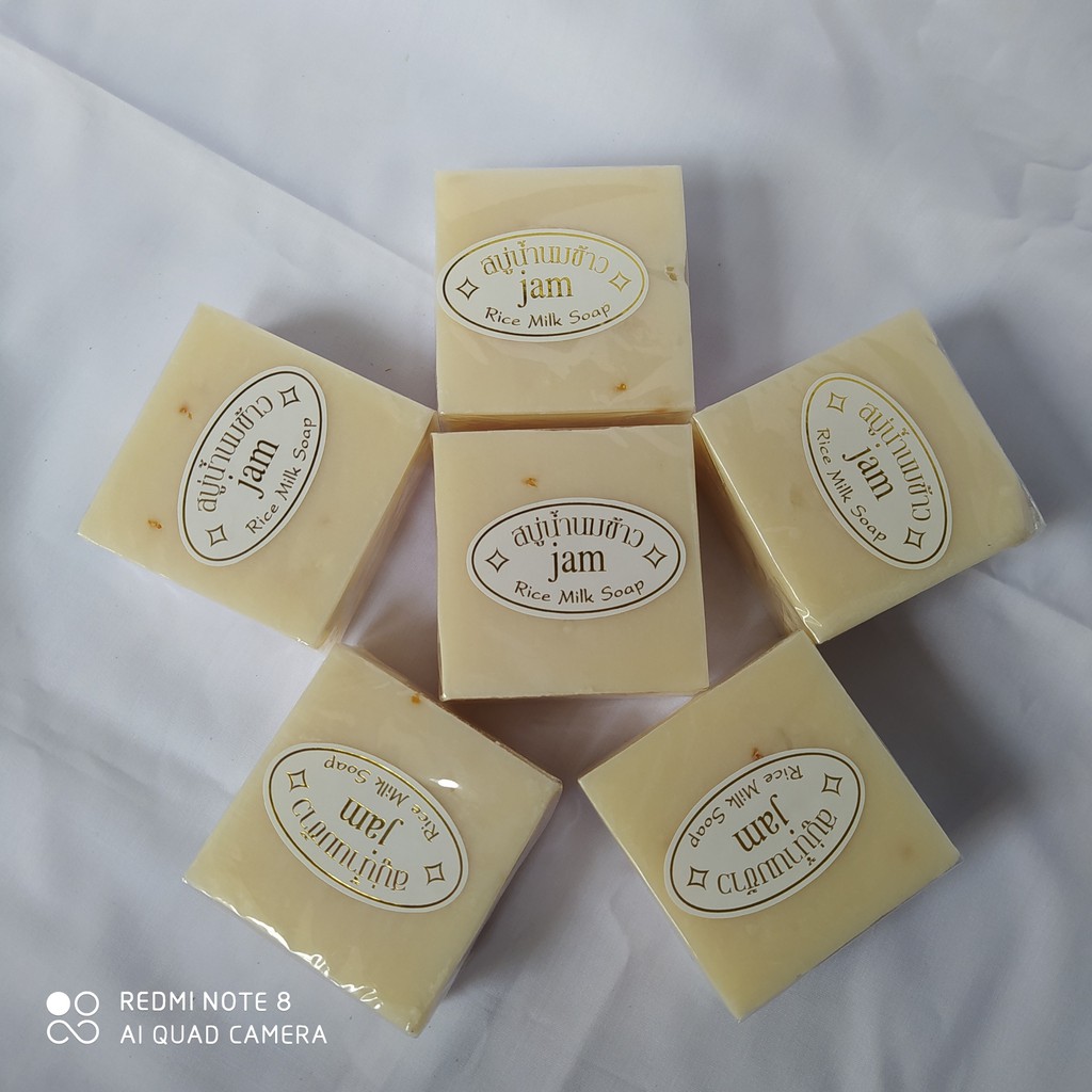 Xà bông cục sữa gạo JAM Thái Lan