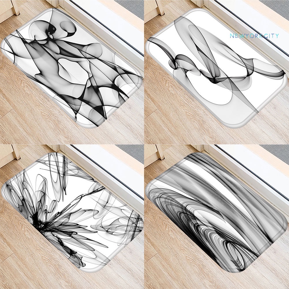 Thảm lót cửa chùi chân Chống Trượt In Họa Tiết Bắt Mắt