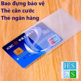 SET 10 Bao đựng thẻ ngân hàng ATM Túi đựng thẻ căn cước công dân bằng lái xe chống chày xước - HS Shop