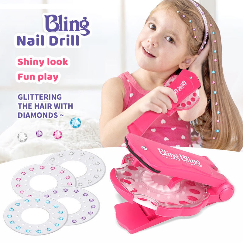 Set 180 Miếng Dán Tóc Đính Đá Lấp Lánh DIY