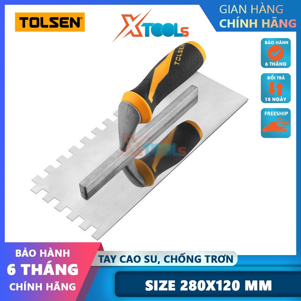 Bay hồ bàn chà sơn nước 280mm Tolsen, bay lát gạch dùng để làm phẳng bề mặt sau khi đổ bê tông [CHÍNH HÃNG][XTOOLS]