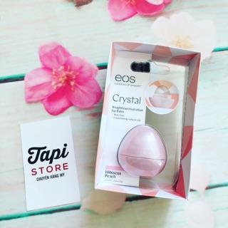 Son trứng dưỡng môi trong suốt eos Crystal Hibiscus Lip Balm