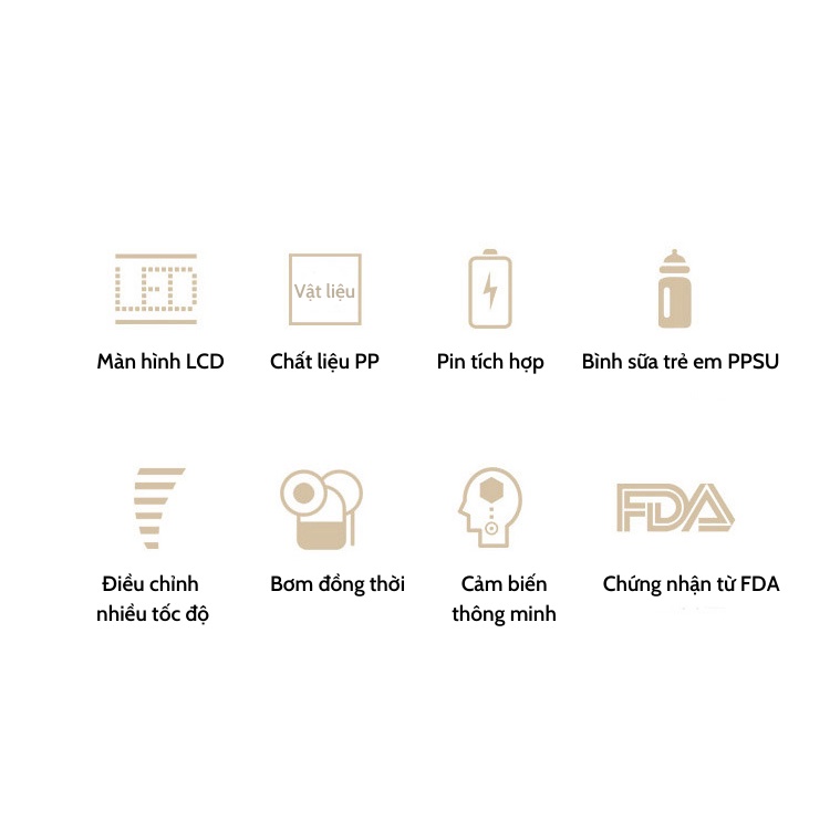 Máy hút sữa điện đôi Electric Breast Pump 3 chế độ 9 cấp hút