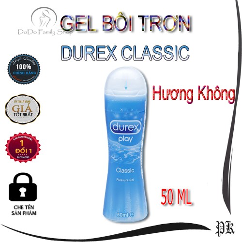 [ Cổ Điển ] Gel bôi trơn Durex play classic 50ml ( Giao Kín Đáo )