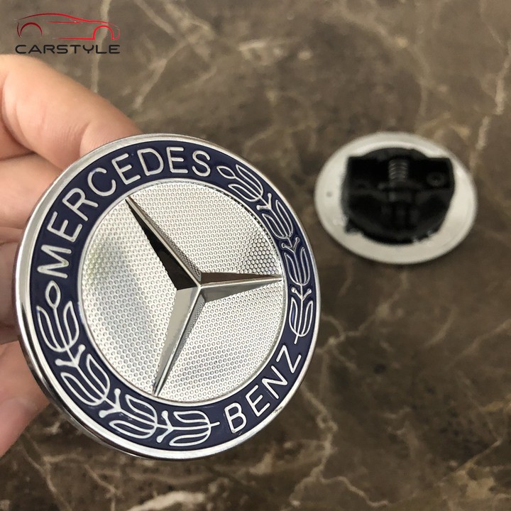 Logo nắp capo đầu xe ô tô Mercedes W204 BENZ GLC CLA C200 C300 C260 C43 C63 W205 W212 W213