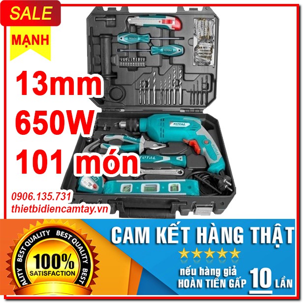 Bộ máy khoan bê tông 101 món Total THKTHP1012E
