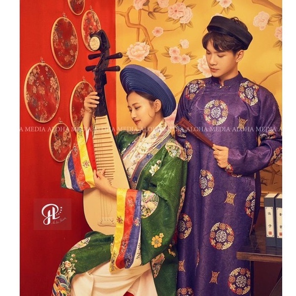 Áo Khoác Long Bào, Mãng Bào ,Áo Ngũ Thân Tay Chẽn gấm in vân chìm Cho Các Chàng Ngày Lễ,Cưới,Hỏi Dịp Dạ hôi