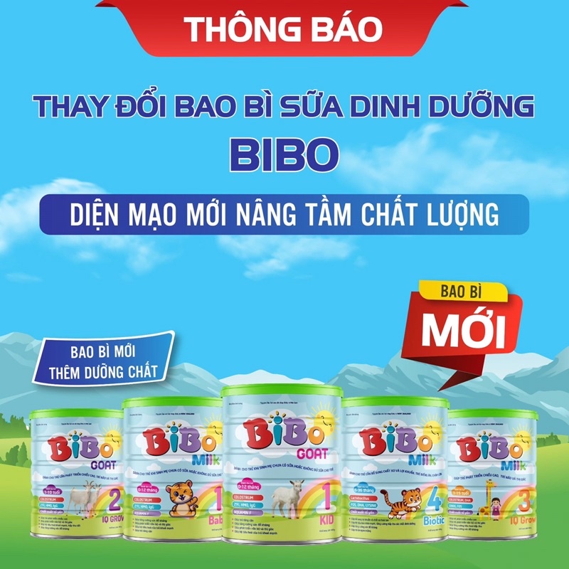 Sữa Bột BiBo Milk Kids dành cho trẻ 0-12 tháng tuổi - lon 400g/900g