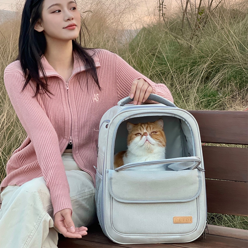 Balo thú cưng, balo đựng chó mèo đi chơi PETDI size lớn  BECHON B151